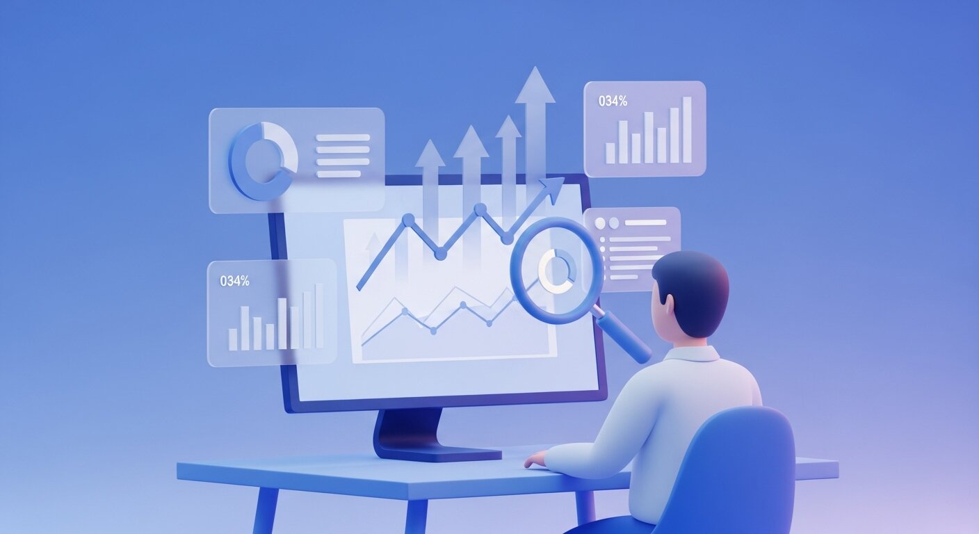 Analyzing data to generate insights.