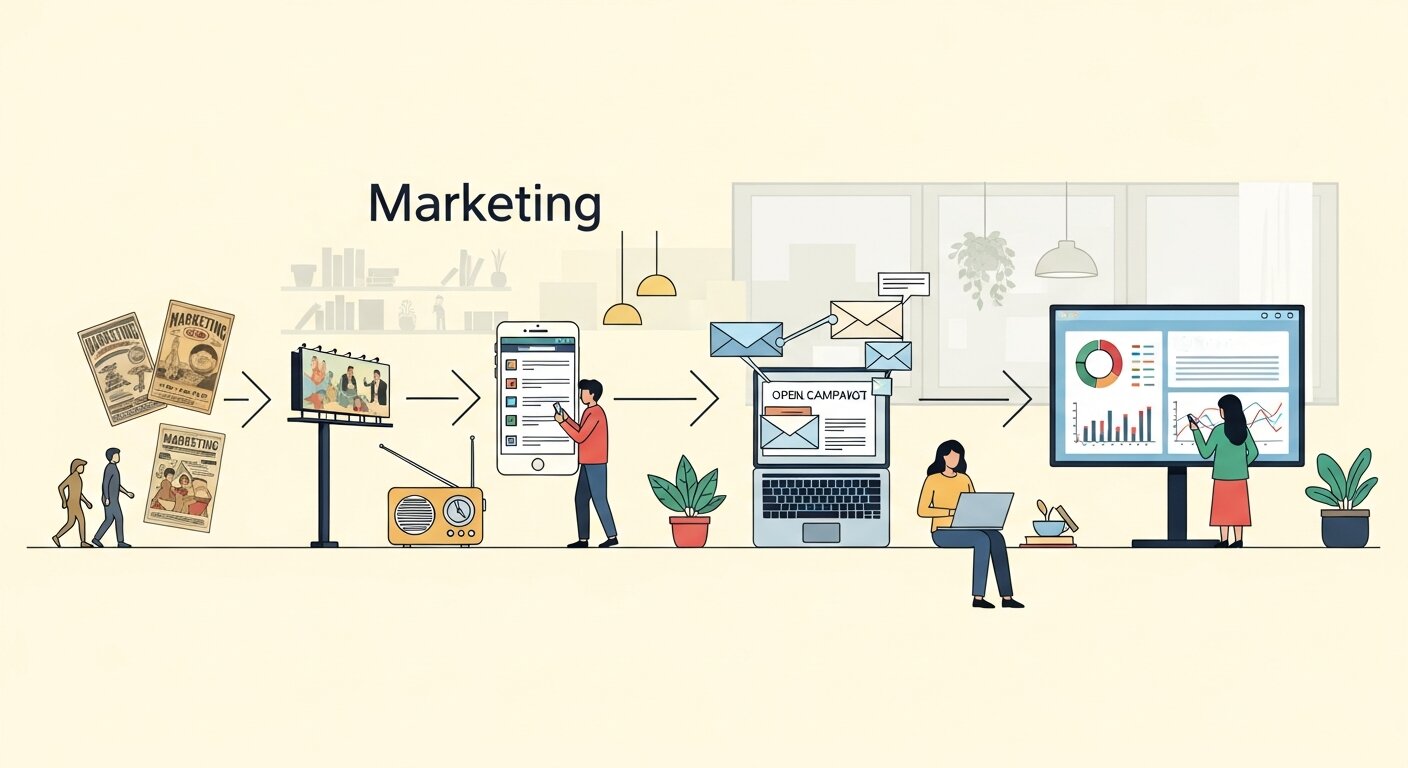 evolution of marketing from traditional to digital methods