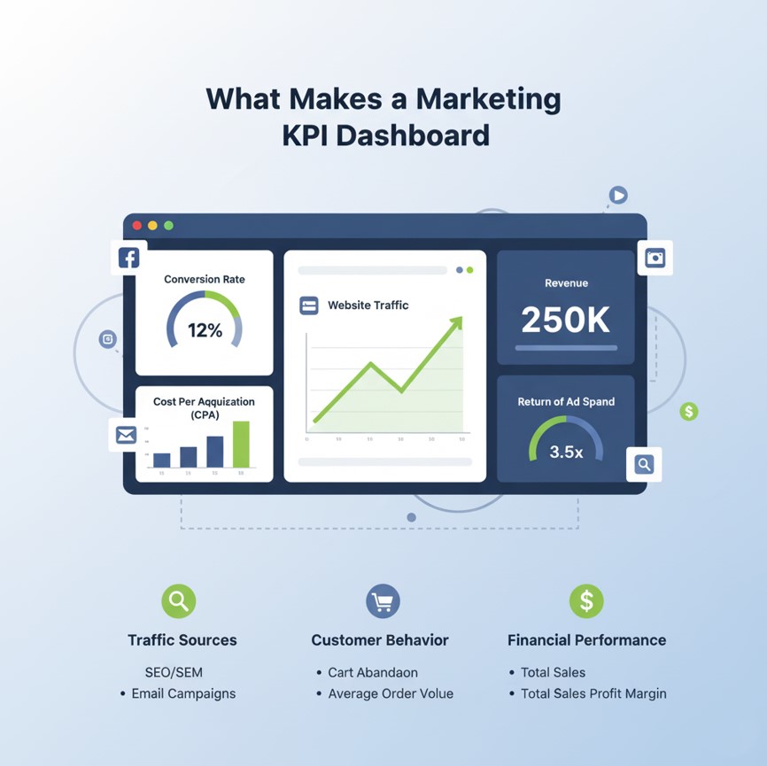 What Makes a Marketing KPI Dashboard Essential